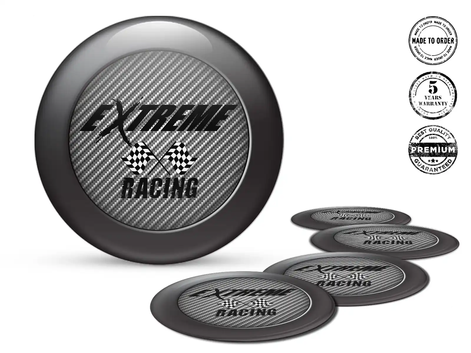 Wheel Badges Style Pro Racing Lightspeed Wave Grid